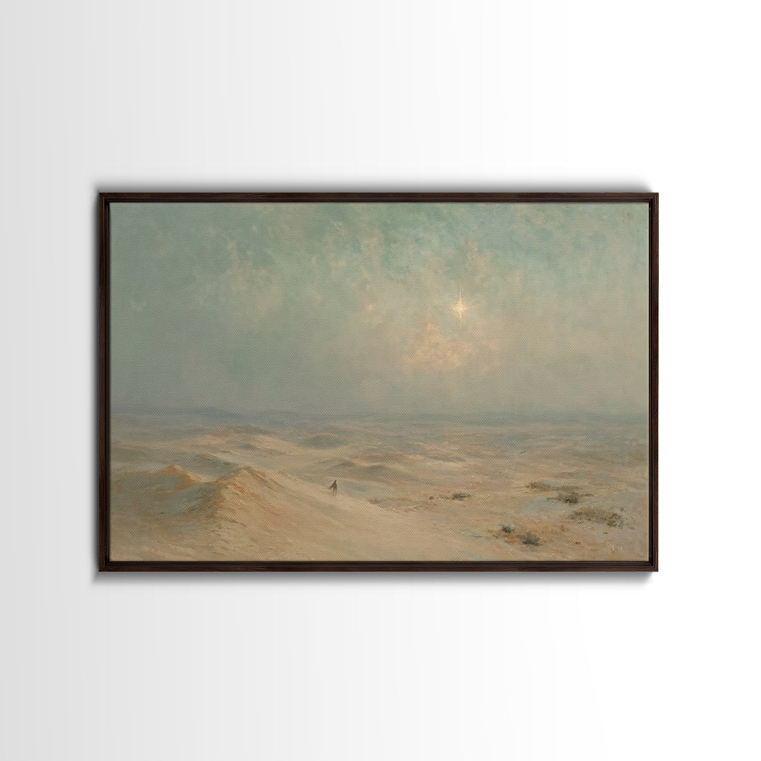 Sacred Horizon – Framed Canvas Print – Christian Christmas Art – Christian Wall Art – Christian Art Canvas – Christmas Art – Christian Gift
