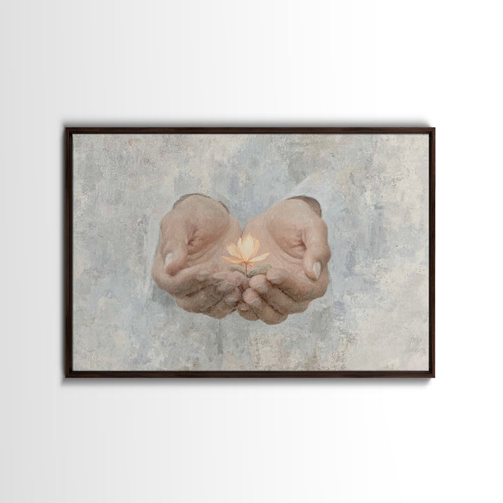 Autumn Faith Path | Framed Canvas Print | Christian Art Canvas | Jesus Painting | Christian Wall Art | Christian Decor