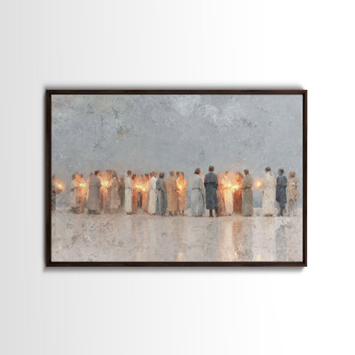 Gathered In Light – Framed Canvas Print – Christian Art Canvas – Christian Art Prints – Christian Decorations – Christian Wall Art