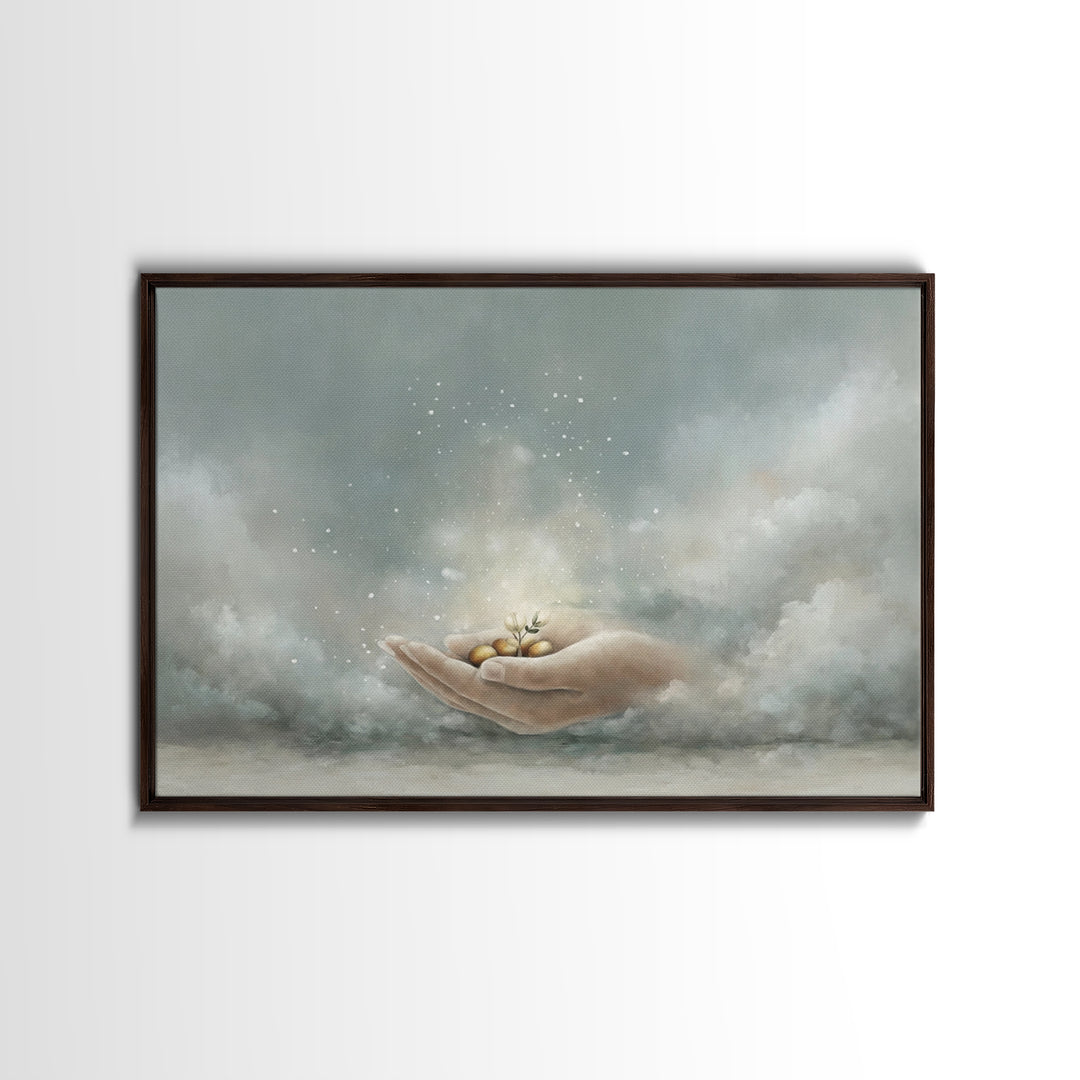 Seeds Of Hope - Framed Canvas Print - Christian Art Canvas - Christian Wall Art - Jesus Painting - Christian Gift Ideas