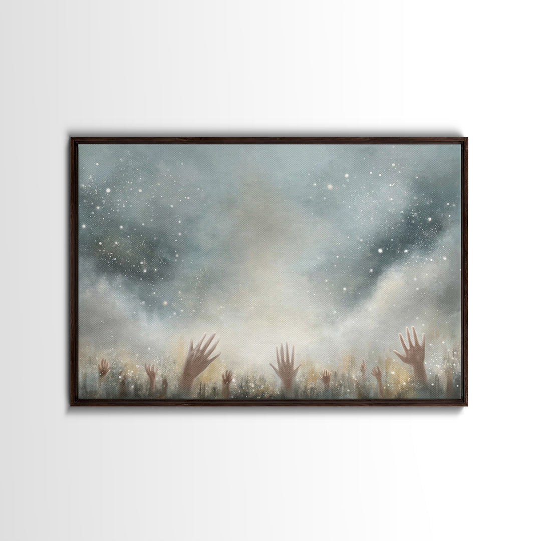 Sacred Assembly | Framed Canvas Print | Christian Art | Christian Wall Art | Christian Art Painting | Unique Christian Art | Christian Gift