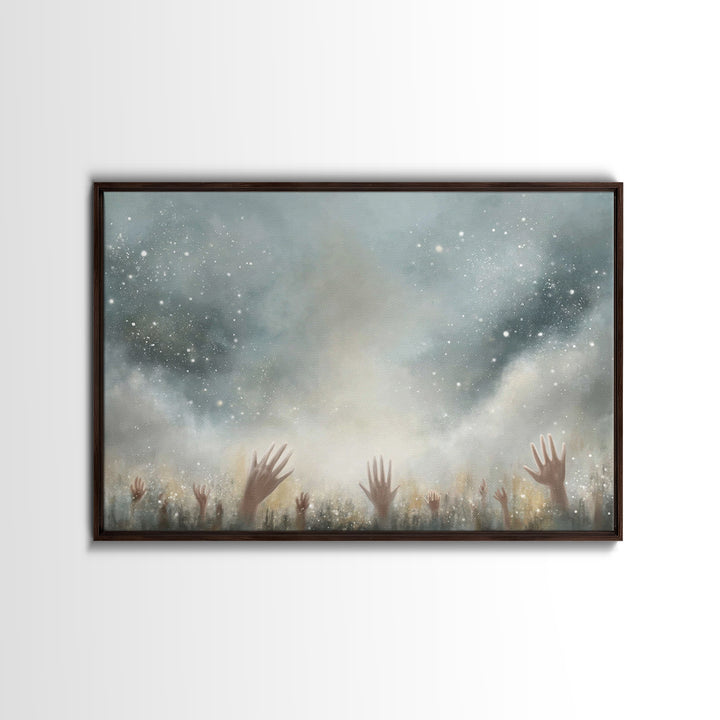 Sacred Assembly | Framed Canvas Print | Christian Art | Christian Wall Art | Christian Art Painting | Unique Christian Art | Christian Gift