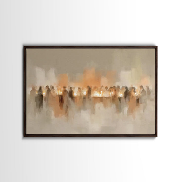 Table Of Light – Framed Canvas Print – Christian Art Print – Christian Art Work – Minimalist Christian Art – Christian Wall Art