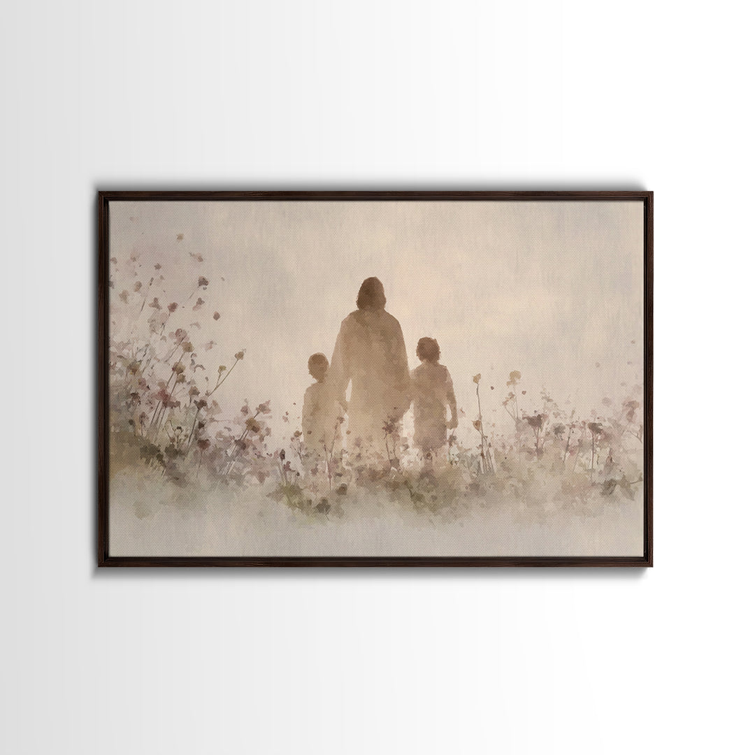 Walk Of Grace – Framed Canvas Print – Jesus Painting – Christian Wall Art – Christian Art Canvas – Christian Art – Christian Gift Ideas
