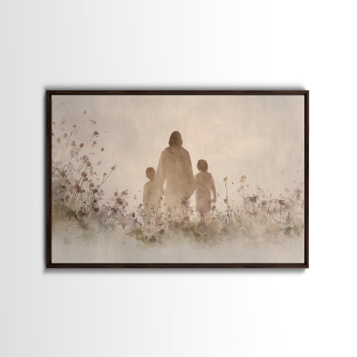 Walk Of Grace – Framed Canvas Print – Jesus Painting – Christian Wall Art – Christian Art Canvas – Christian Art – Christian Gift Ideas