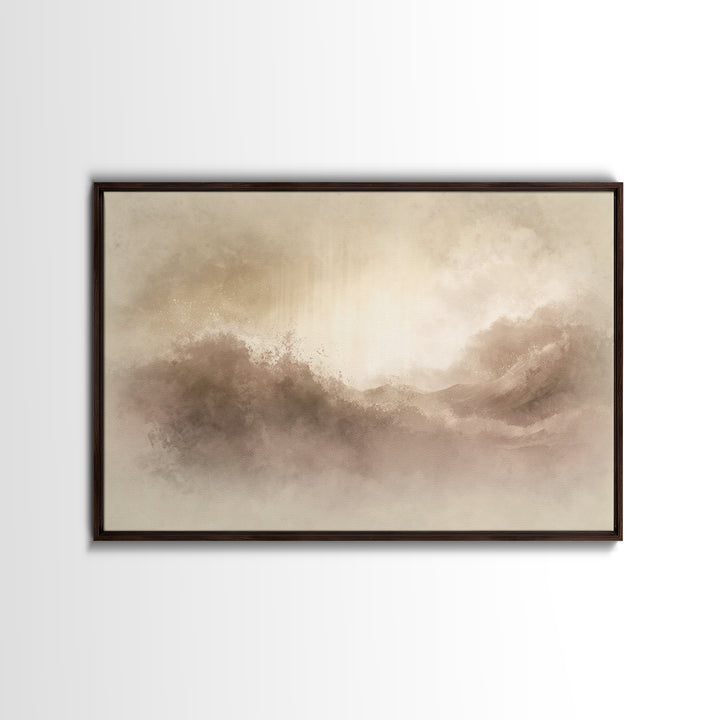 Eternal Refuge – Framed Canvas Print – Christian Art Print – Jesus Painting – Minimalist Christian Art – Christian Wall Art – Christian Chr