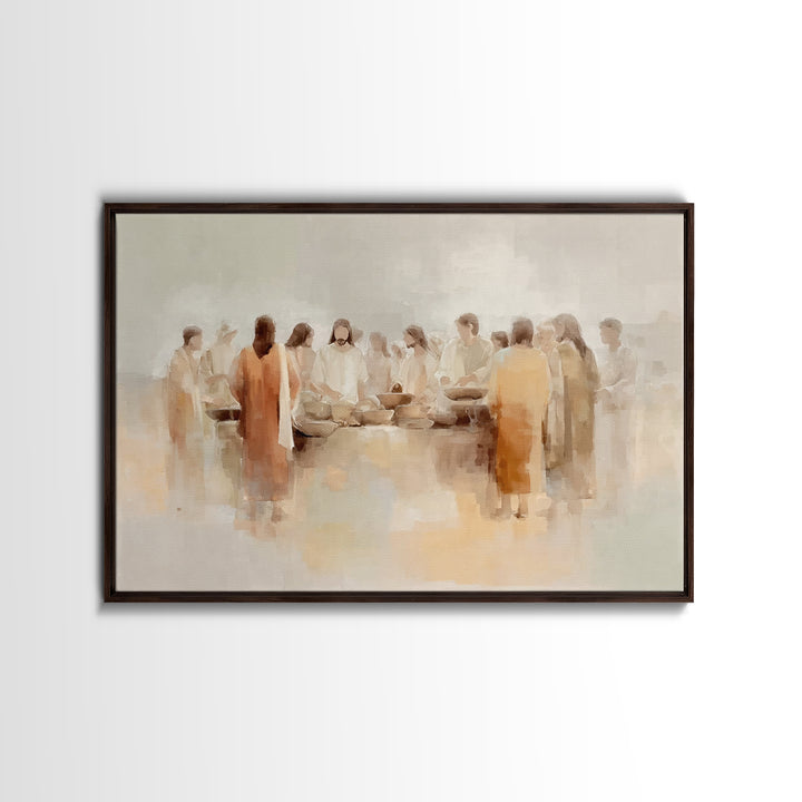 Circle Of Hope – Framed Canvas Print – Christian Wall Art – Christian Art Canvas – Jesus Painting – Christian Art Work – Modern Christian P