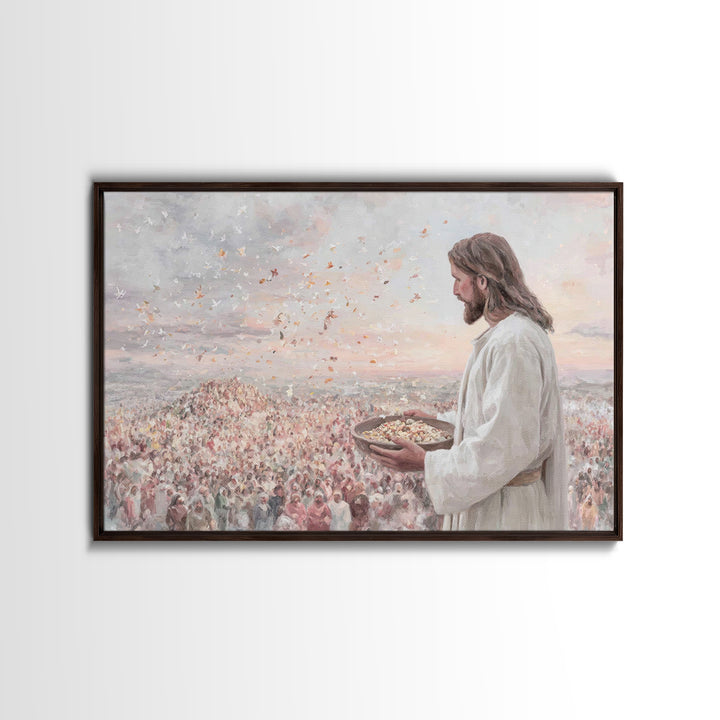 Hillside Abundance – Framed Canvas Print – Christian Art Canvas – Christian Art – Christian Wall Art – Jesus Painting – Large Christian Pai