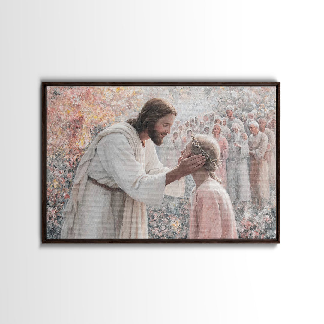 Joyful Reunion – Framed Canvas Print – Christian Art Canvas – Jesus Painting – Christian Art Prints – Christian Wall Art – Christian Gift I