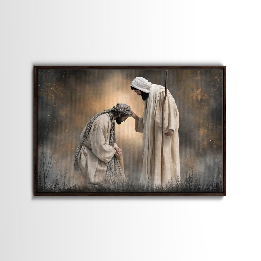 Fields Of Mercy – Framed Canvas Print – Christian Wall Art – Jesus Painting – Christian Art Canvas – Christian Decor – Christian Gift