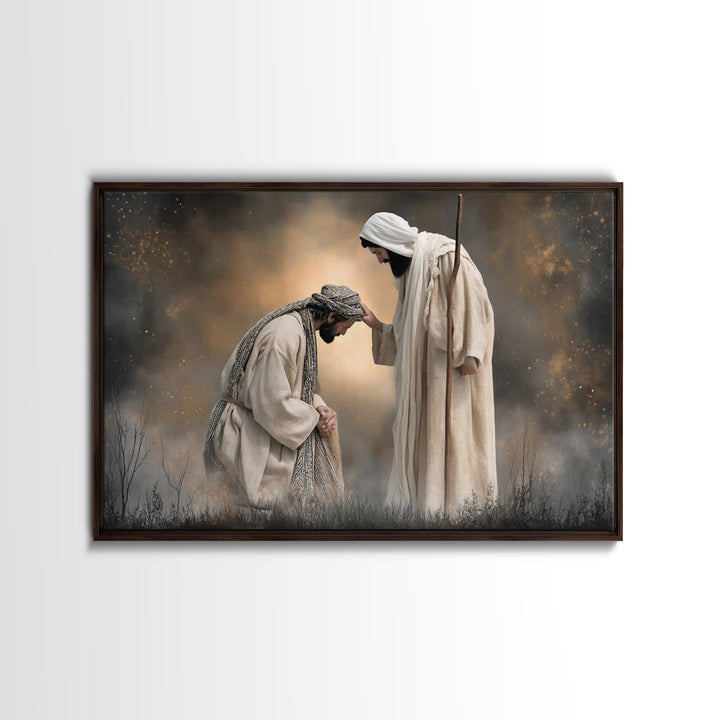 Fields Of Mercy – Framed Canvas Print – Christian Wall Art – Jesus Painting – Christian Art Canvas – Christian Decor – Christian Gift