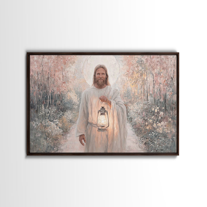Radiant Way Home – Framed Canvas Print – Christian Wall Art – Christian Art Canvas – Jesus Painting – Christian Gift Ideas – Modern Christi