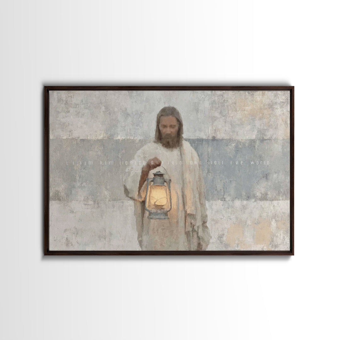 Soft Morning Light | Framed Canvas Print | Christian Wall Art | Jesus Canvas Art | Christian Art Canvas | Subtle Christian Art | Christian