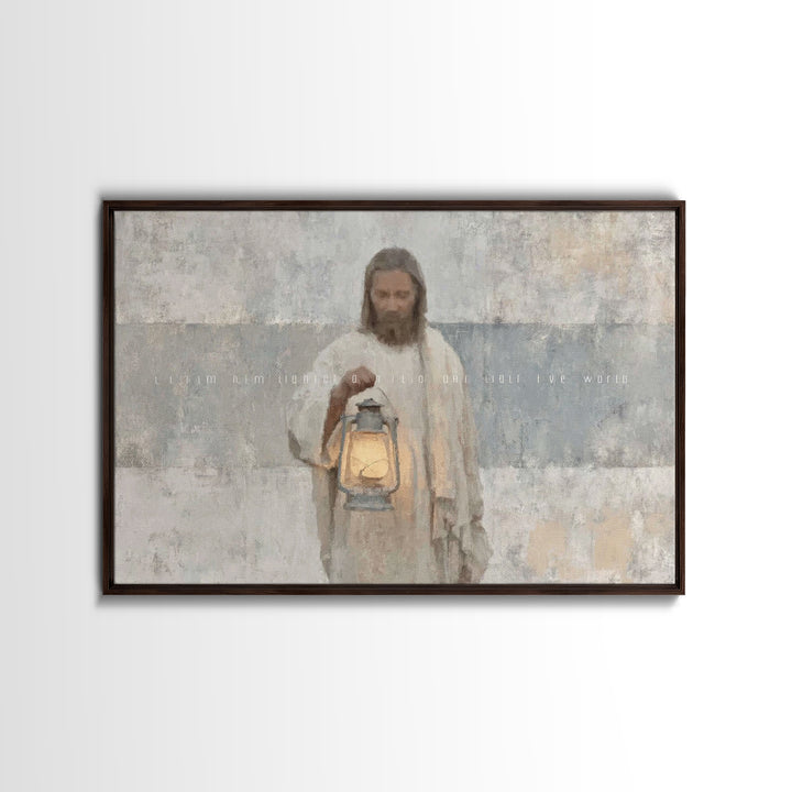 Soft Morning Light | Framed Canvas Print | Christian Wall Art | Jesus Canvas Art | Christian Art Canvas | Subtle Christian Art | Christian