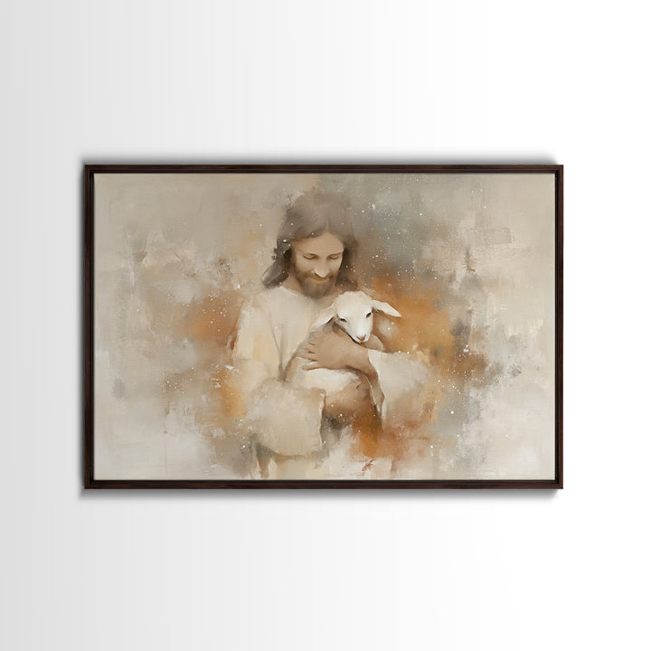 Warm Embrace Light – Framed Canvas Print – Christian Art Canvas – Jesus Paintings – Christian Wall Art – Christian Gift Ideas – Christian A
