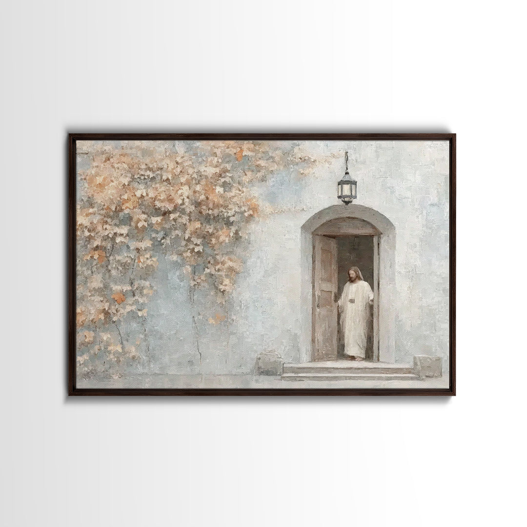 Dawn Of Hope - Framed Canvas Print - Christian Art Canvas - Christian Wall Art - Jesus Painting - Vintage Christian Art