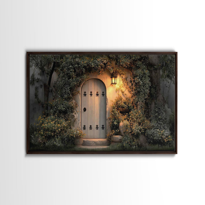 Sacred Threshold - Framed Canvas Print - Christian Wall Art - Christian Decor - Jesus Painting - Christian Art Canvas