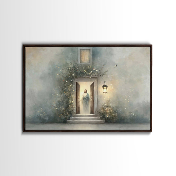 Radiant Invitation - Framed Canvas Print - Christian Art Canvas - Christian Wall Art - Jesus Painting - Minimalist Christian Art