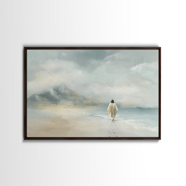 Path Of Mercy – Framed Canvas Print – Jesus Painting – Christian Wall Art – Christian Art Canvas – Christian Gift Ideas – Vintage Christian