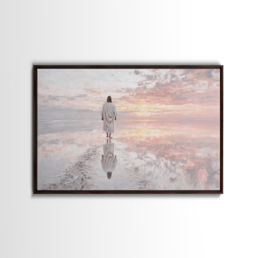 Horizon Of Grace | Framed Canvas Print | Christian Art Canvas | Jesus Painting | Christian Wall Art | Subtle Christian Art | Christian Art