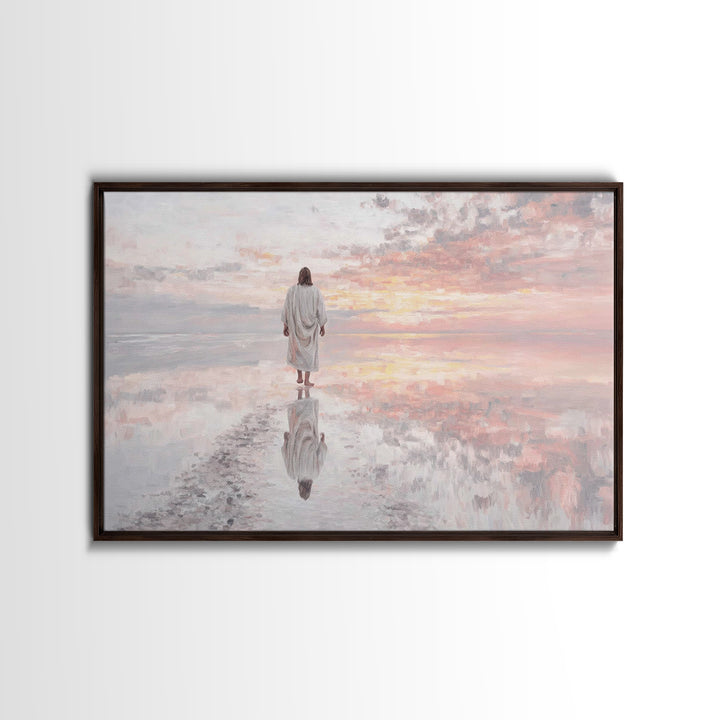 Horizon Of Grace | Framed Canvas Print | Christian Art Canvas | Jesus Painting | Christian Wall Art | Subtle Christian Art | Christian Art