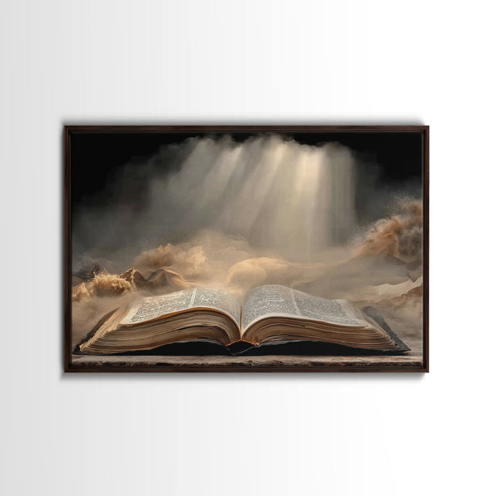 Night Of Wonder – Framed Canvas Print – Christian Wall Art – Christian Art Canvas – Christian Christmas Art – Jesus Painting – Christian De