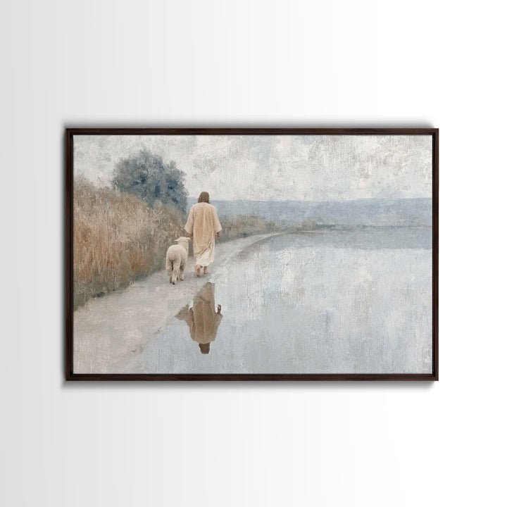 Radiant Hope Path, Framed Canvas Print, Christian Art Canvas, Christian Wall Art, Jesus Painting, Modern Christian Art