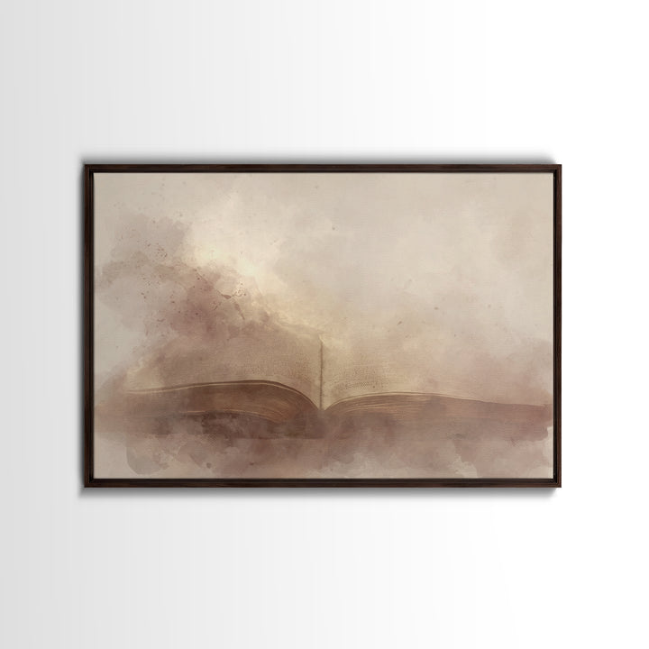 Word Of Peace – Framed Canvas Print – Christian Wall Art – Christian Art Canvas – Christian Painting – Minimalist Christian Art – Christian