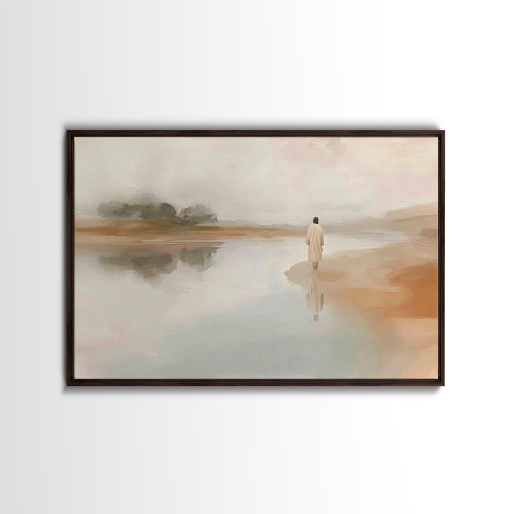 Dawn Of Faith | Framed Canvas Print | Christian Art Canvas | Jesus Painting | Christian Wall Art | Vintage Christian Art | Christian Christ
