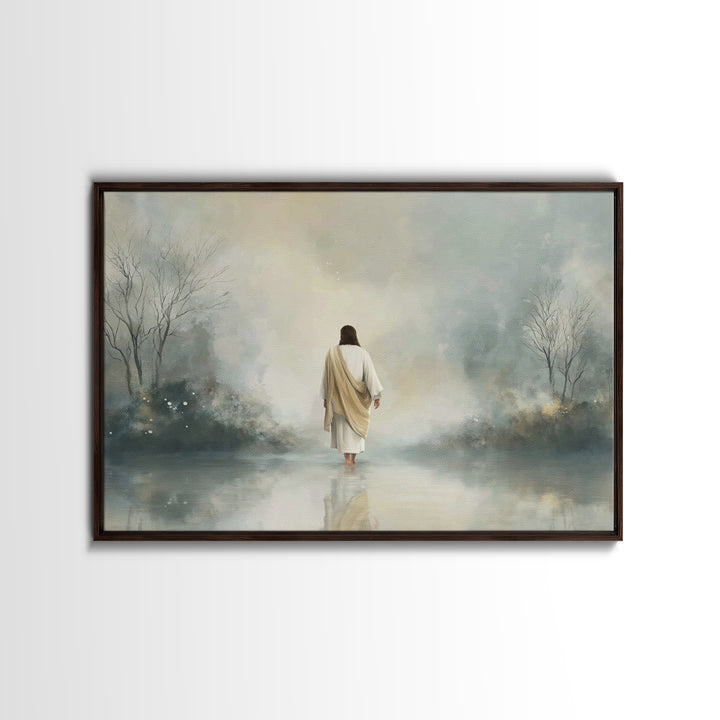 Celestial Promise – Framed Canvas Print – Christian Art Canvas – Jesus Painting – Christian Christmas Art – Framed Christmas Art – Christia