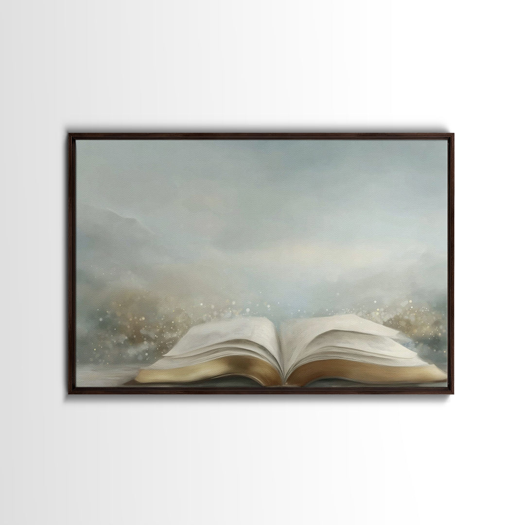 Spirit Of Wisdom – Framed Canvas Print – Christian Wall Art – Christian Painting – Christian Art Canvas – Minimalist Christian Art – Christ