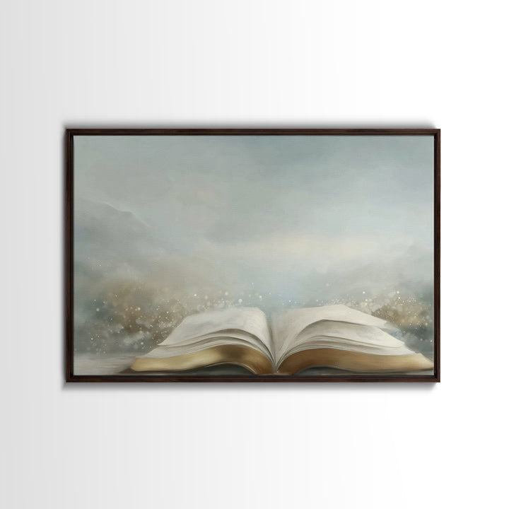 Spirit Of Wisdom – Framed Canvas Print – Christian Wall Art – Christian Painting – Christian Art Canvas – Minimalist Christian Art – Christ