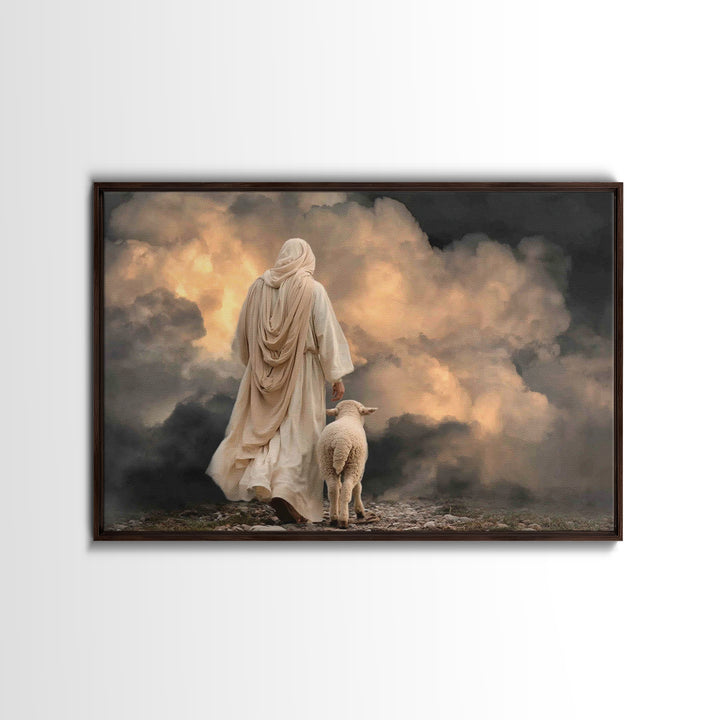 Desert Hope – Framed Canvas Print – Jesus Canvas Art – Christian Wall Art – Moody Christian Art – Christian Art Canvas – Christian Gift Ide
