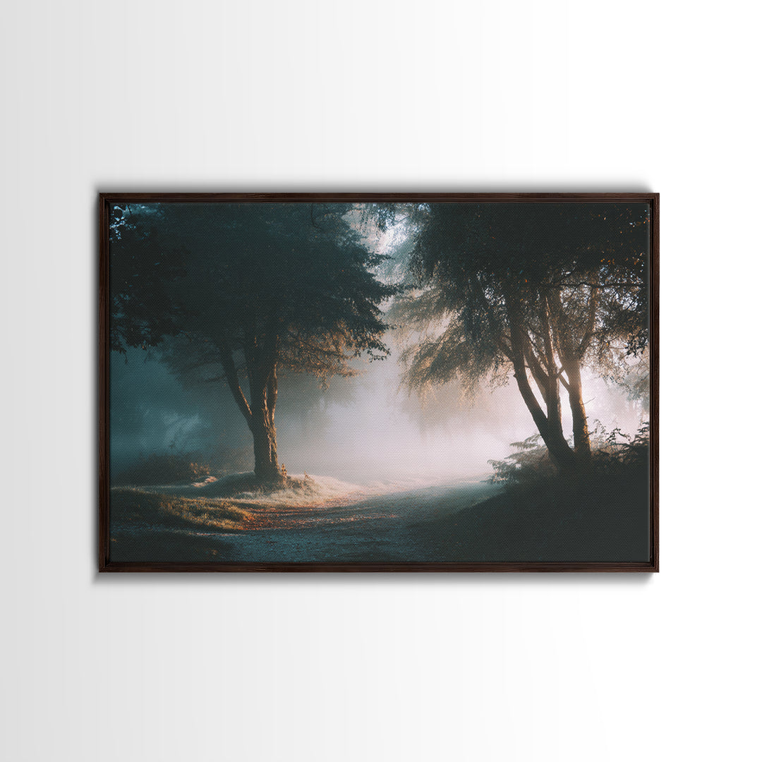 Sacred Forest Light – Framed Canvas Print – Jesus Painting – Christian Decor – Christian Art Canvas – Christian Gift Ideas – Christian Wall