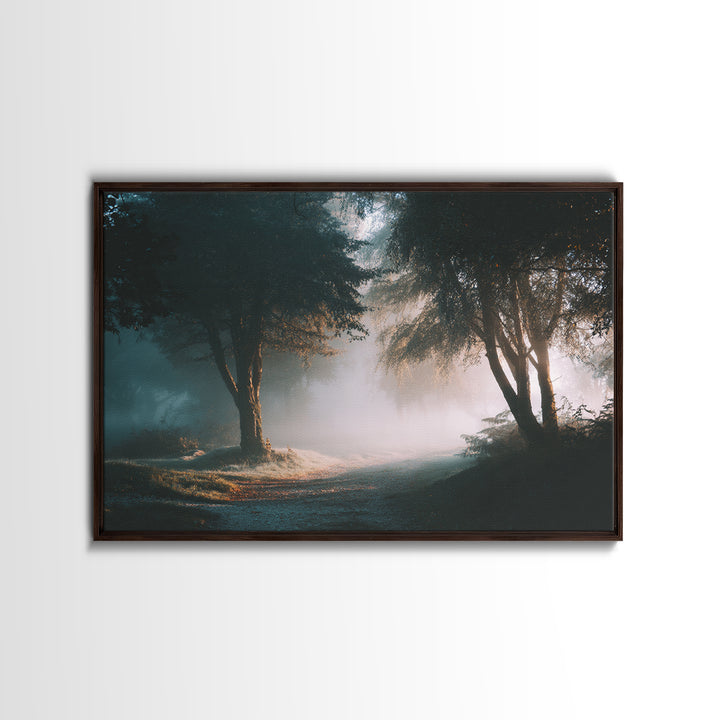Sacred Forest Light – Framed Canvas Print – Jesus Painting – Christian Decor – Christian Art Canvas – Christian Gift Ideas – Christian Wall