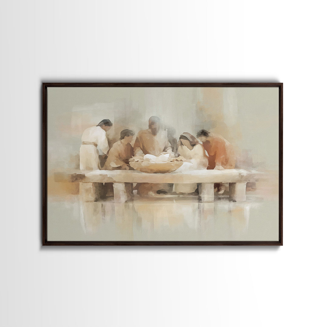 Gathering Of Grace – Framed Canvas Print – Christian Art Canvas – Christian Wall Art – Christian Art – Christian Gift Ideas – Modern Christ