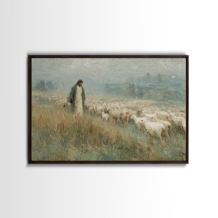 Jerusalem Crowds – Framed Canvas Print – Christian Art Print – Jesus Painting – Christian Wall Art – Christmas Art Prints – Christian Gift