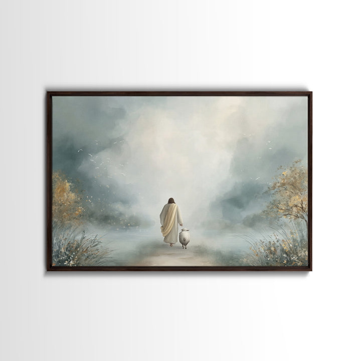 Pathway Of Hope – Framed Canvas Print – Christian Wall Art – Christian Christmas Art – Christian Art Canvas – Jesus Painting – Christian De