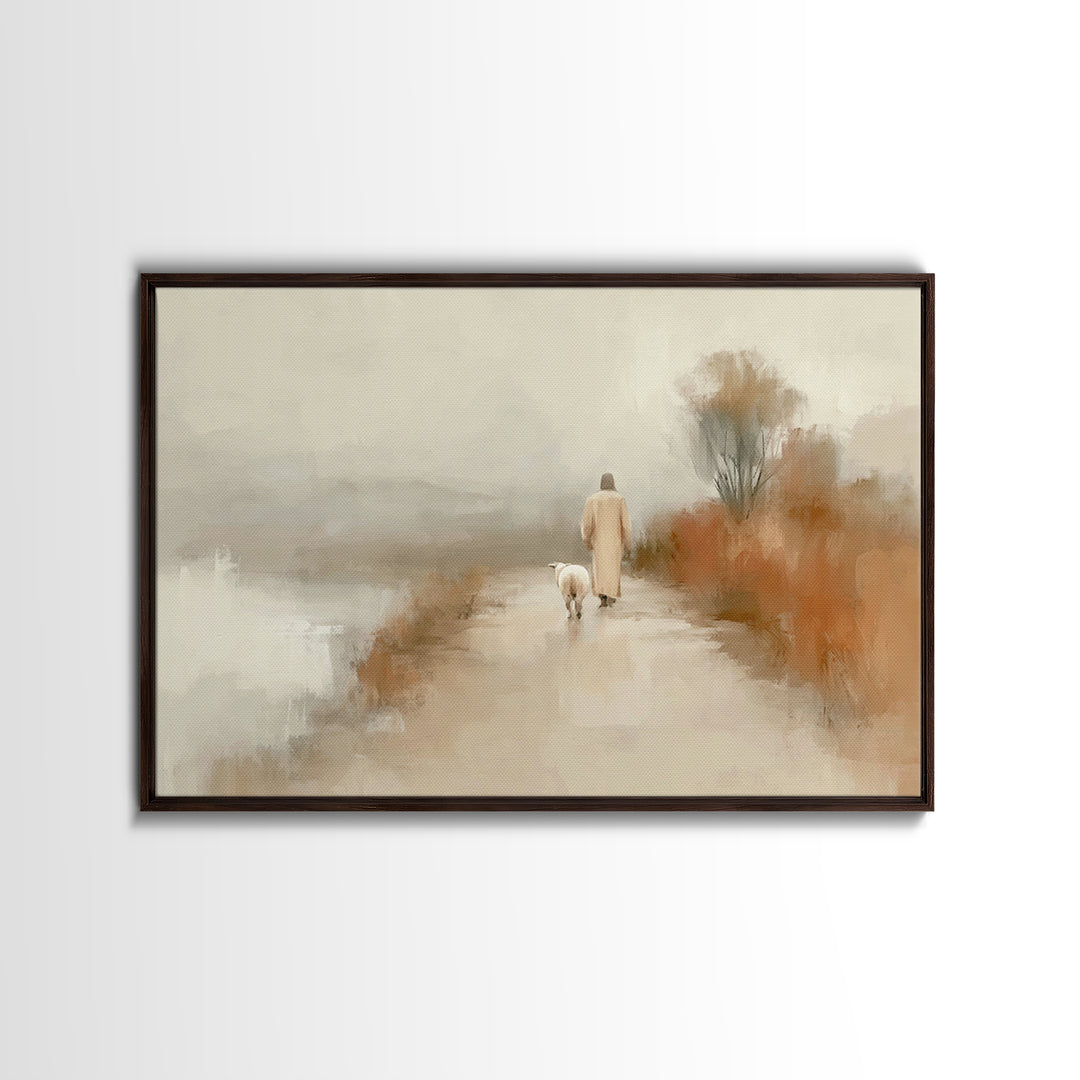 Everlasting Calm – Framed Canvas Print – Jesus Painting – Christian Art Canvas – Christmas Art – Christian Wall Art – Christian Decorations