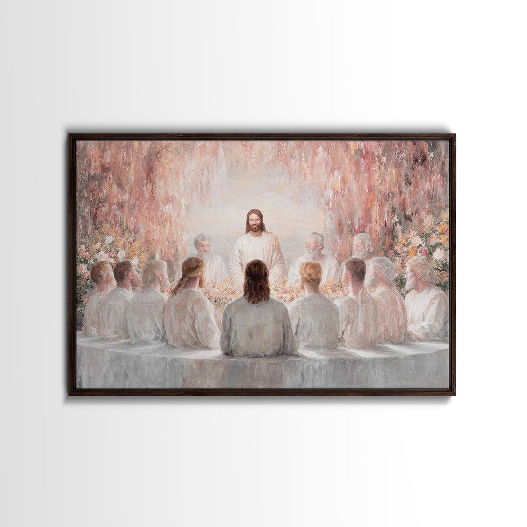 Garden Covenant – Framed Canvas Print – Christian Christmas Art – Jesus Art Print – Christian Wall Art – Unique Christian Art – Christian D