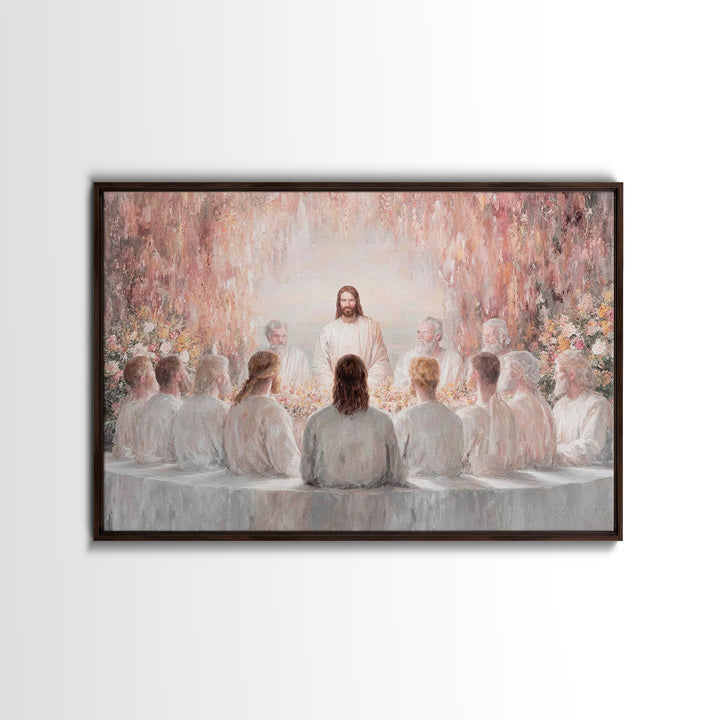 Garden Covenant – Framed Canvas Print – Christian Christmas Art – Jesus Art Print – Christian Wall Art – Unique Christian Art – Christian D