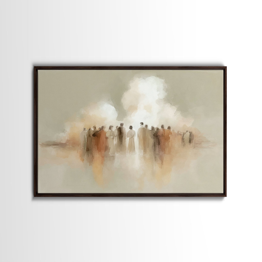 Cloud Gathering – Framed Canvas Print – Christian Art Canvas – Christian Paintings – Christian Wall Art – Subtle Christian Art – Christian