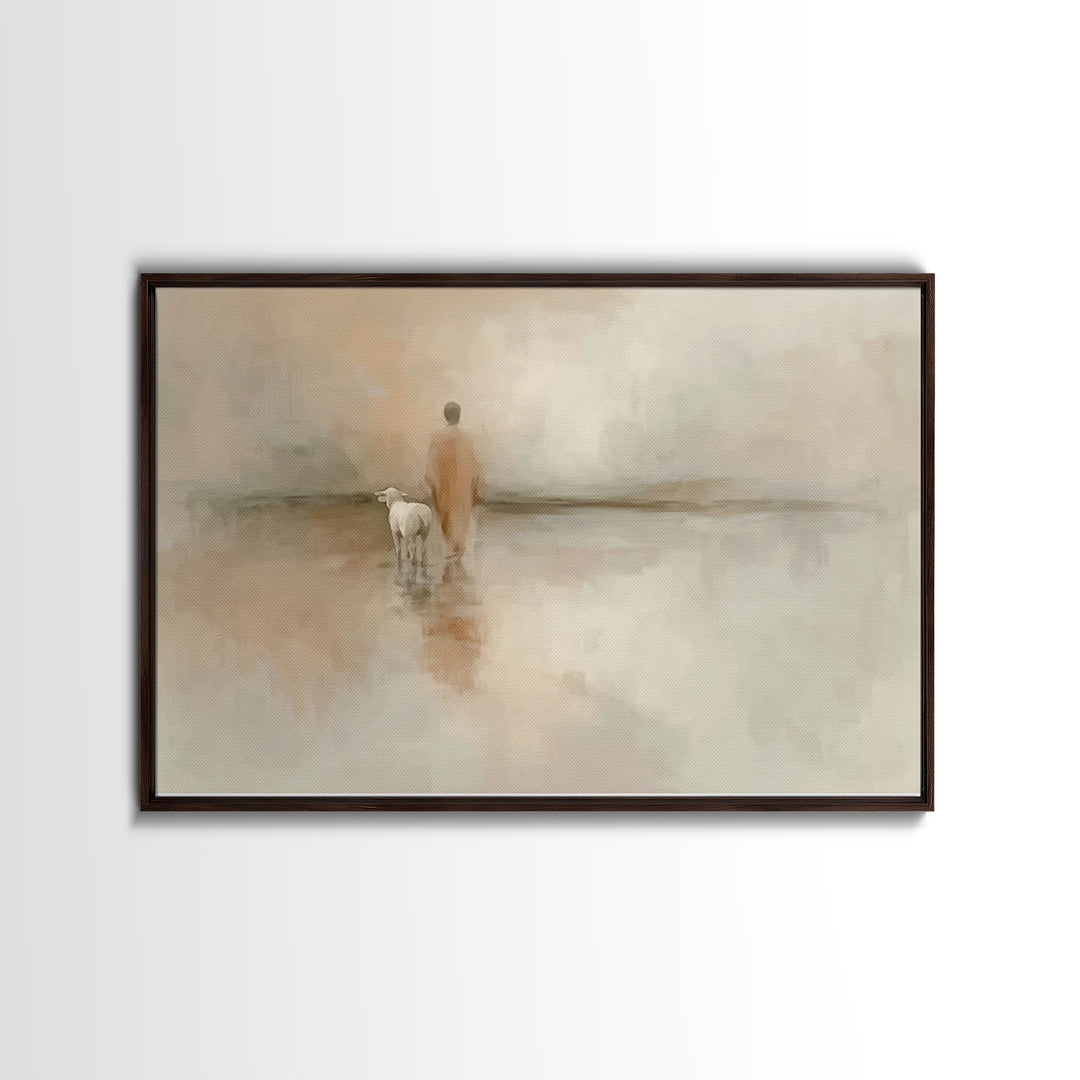 Guided Path – Framed Canvas Print – Christian Art Canvas – Christian Wall Art – Christian Painting – Subtle Christian Art – Christian Decor