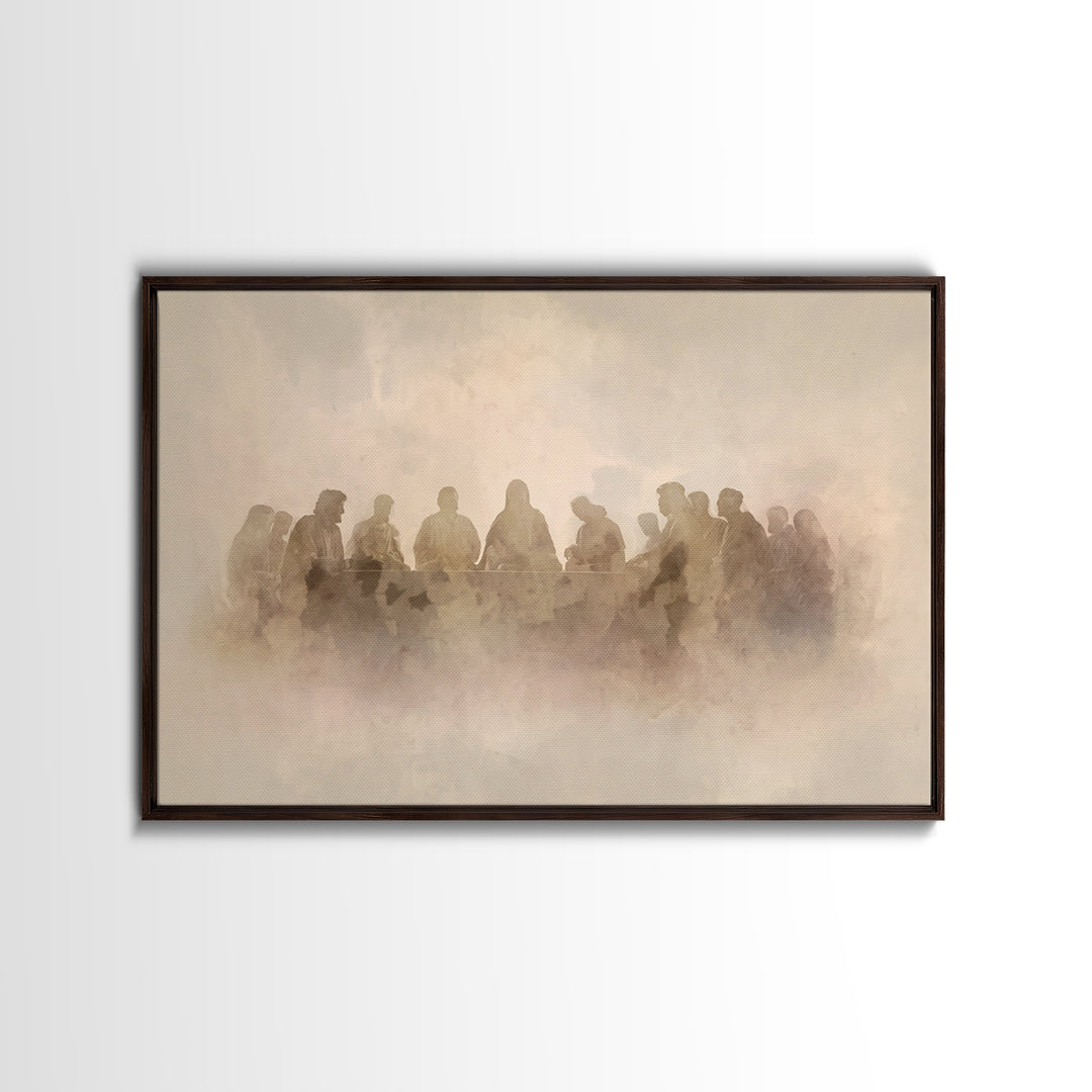 Sacred Fellowship – Framed Canvas Print – Christian Wall Art – Christian Art Canvas – Jesus Painting – Christian Decor – Christian Art – Mo