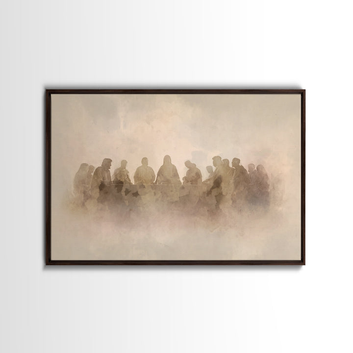 Sacred Fellowship – Framed Canvas Print – Christian Wall Art – Christian Art Canvas – Jesus Painting – Christian Decor – Christian Art – Mo