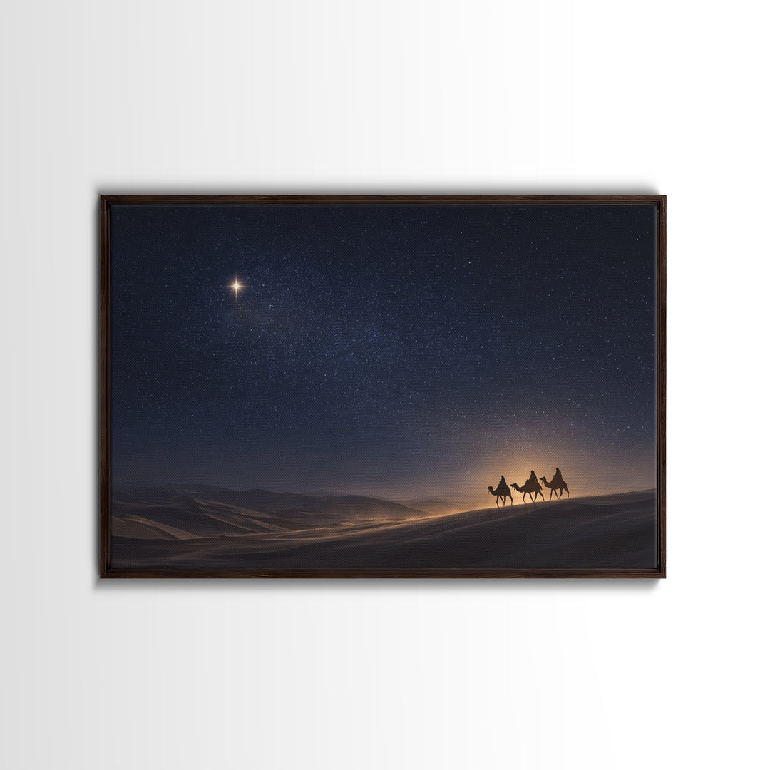 Epiphany Sky | Framed Canvas Print | Christian Art | Christmas Canvas Wall Art | Christian Art Canvas | Christian Gift Ideas | Christmas Ar