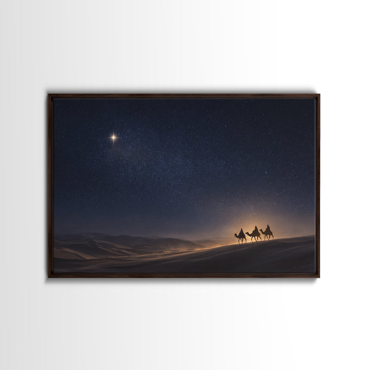 Epiphany Sky | Framed Canvas Print | Christian Art | Christmas Canvas Wall Art | Christian Art Canvas | Christian Gift Ideas | Christmas Ar