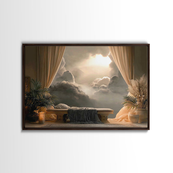 Heaven’s Horizon – Framed Canvas Print – Christian Art Canvas – Christian Wall Art – Modern Christian Art – Subtle Christian Art – Christia