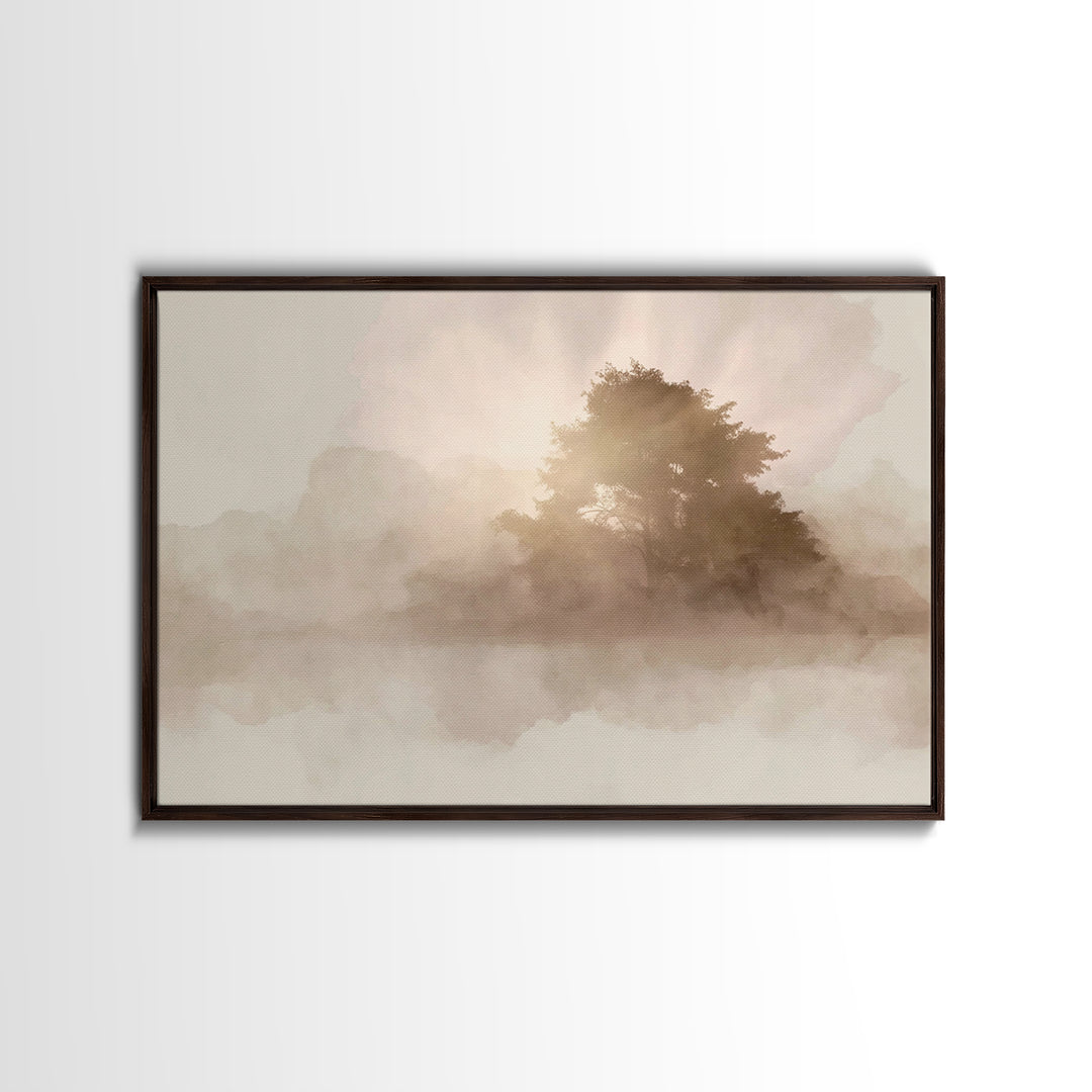 Radiant Morning Sky | Framed Canvas Print | Christian Art Canvas | Modern Christian Art | Christian Wall Art | Subtle Christian Art | Chris