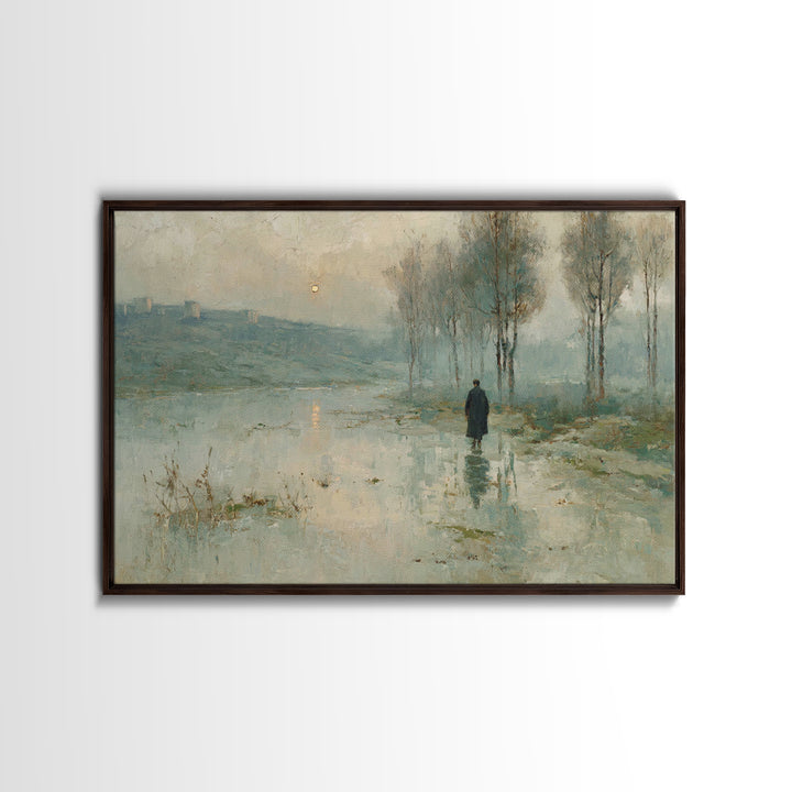 Valley Of Light – Framed Canvas Print – Christian Art Canvas – Christian Wall Art – Moody Christian Art – Christian Art Print – Modern Chri